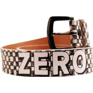  Zero Checker Belt Medium White Skate Belts Sports 