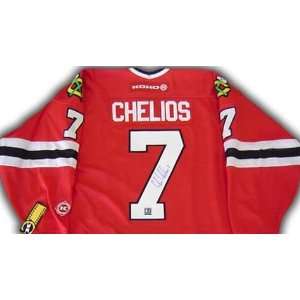  Signed Chris Chelios Jersey   Chicago Black Hawks Sports 