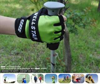 Cycling Fingerless Gloves Bike Hiking Gym Walking  