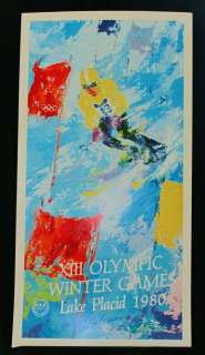 LEROY NEIMAN WINTER OLYMPICS 1980 LAKE PLACID OLYMPIC SKIING Hand 