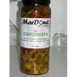 MarDona Hot Giardiniera  Grocery & Gourmet Food