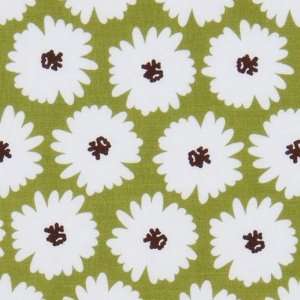  green Michael Miller fabric Honey Bloom white flowers 