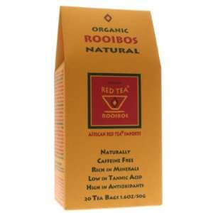 African Red Tea Imports   Organic/Kosher Rooibos Natural Tea 20 Tea 