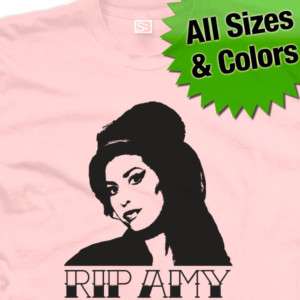 RIP Amy Winehouse Tribute Memorial Dead T Shirt  