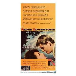  Rome Adventure Movie Poster, 11 x 17 (1962)