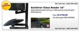SandLiner Glass Bead Applicator striping sealcoat  