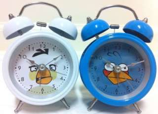 NEW 4 Angry Birds Mini Twin Bell Alarm Clock HIGH QUALITY FREE 