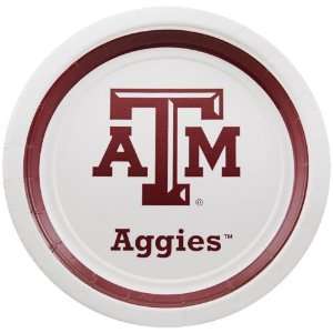  NCAA Texas A&M Aggies 12 Pack Dessert Plates Sports 
