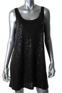Eileen Fisher NEW Black Cocktail Dress Sequin Sale XS  
