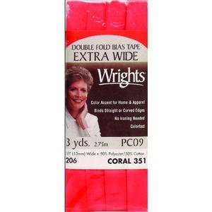  Wrights Double Fold Bias Tape 1/2 Inch 3 Yards  Many C 