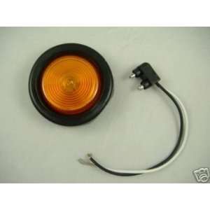 Amber Incandescent 2 Round Truck Trailer Clearance Side Marker Light