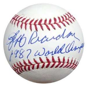  Jeff Reardon Signed Baseball   1987 World Champs PSA DNA 