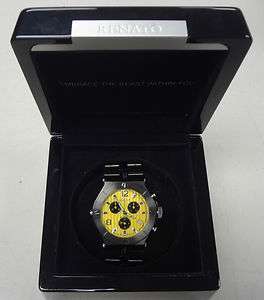 Renato Wilde Beast Collection Alligator Stainless Steel Yellow Face 