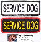 SERVICE DOG TITLE PATCH for vest 1.5x4