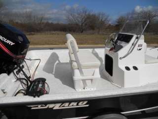 08 Mako 181 18 Center Console Mercury 90 HP EFI Lake Ready Texas 