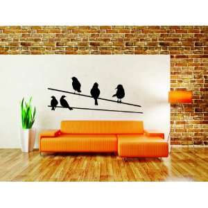  Removable Wall Decals Birds on a wire