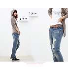 NWT Women Destroyed Vintage Denim Baggy Boyfriend Jeans S~XL 0280/6018