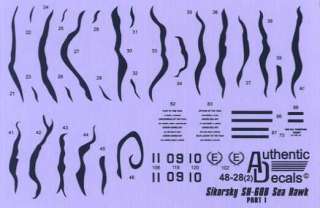 Authentic Decals 1/48 SIKORSKY SH 60B SEA HAWK  