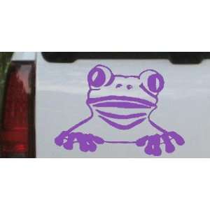 Purple 18in X 13.2in    Tree Frog Animals Car Window Wall Laptop Decal 