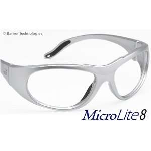  MicroLite8 Radiation Protective Eyewear   Silver Plano 
