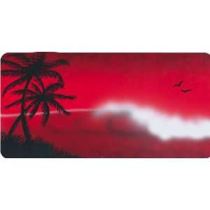  Airbrushed License Plate   Beach License Plate   #608 