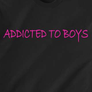 ADDICTED TO BOYS woman sexy 69 vintage Funny T Shirt  