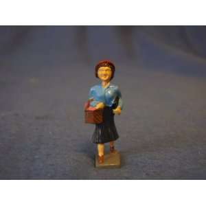  T&C F015 Pewter Lady w/Picnic Basket in Blue Blouse Toys & Games