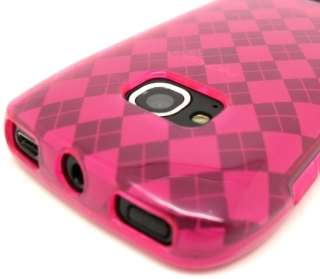 FOR NOKIA LUMIA 710 T MOBILE PINK CHECKER TPU SOFT SKIN COVER CASE 