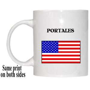  US Flag   Portales, New Mexico (NM) Mug 