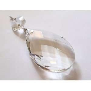   Crystal Chandelier Diamond Cut Teardrop Prisms Lamp Parts Patio, Lawn