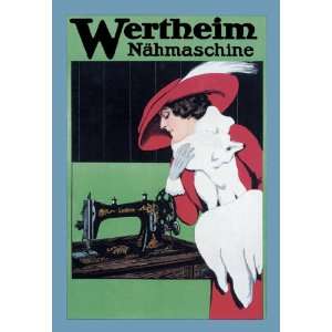  Wertheim Nahmaschine 12X18 Art Paper with Black Frame 