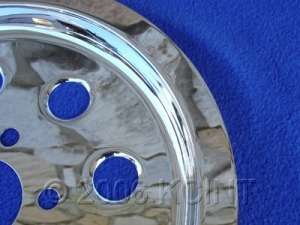 61 TOOTH CHROME REAR BELT PULLEY COVER FOR HARLEY SPORTSTER 1991 & UP