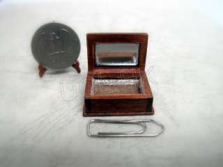 Scale Walnut Miniature Casket  