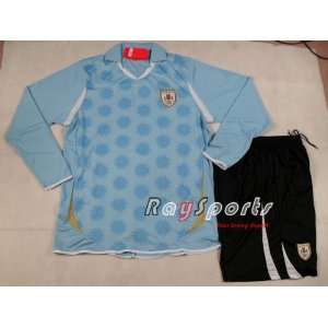  blue uruguay 11 12 home long sleeve shirts 2011 2012 soccer football 