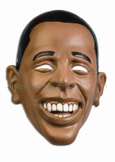 Barack Obama Plastic Mask with elastic string. This half mask is one 