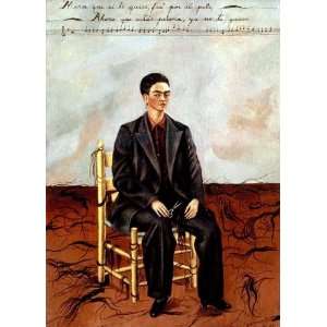   Kahlo   24 x 34 inches   Autorretrato con pelo corto