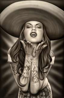 Ranchera Spider Tattoo Art Chola Mexican Cowgirl Singer  