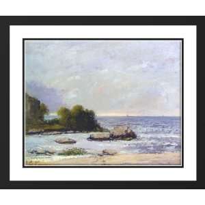  Courbet, Gustave 23x20 Framed and Double Matted Marine de 