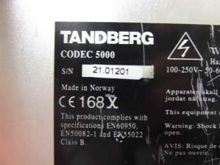 Tandberg Codec 5000 Video Conference Unit  