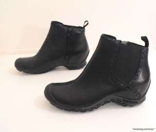 MERRELL Plaza Mid Black Waterproof Boots Womens 8  
