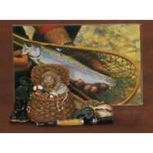  FISHING CREEL PICTURE FRAME