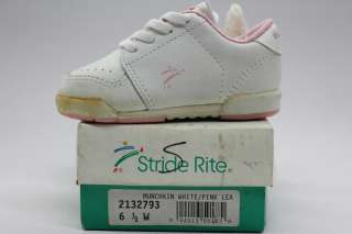   Rite Munchkin White Pink Vintage OG Toddler Shoes Soft Booties  