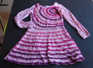 Halabaloo boutique pink ribbon knit dress 8  