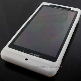 white clear silicone soft gel case for motorola droid x mb810 verizon 