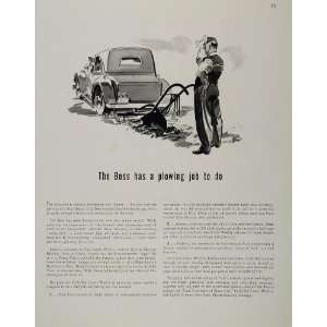   Ad Puck Comic Weekly Paper Advertising Car Plow   Original Print Ad