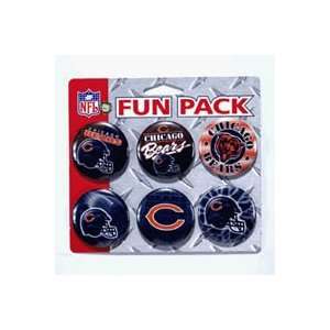  6 Button Fun Pack   Chicago Bears