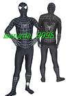 Black Suit Spiderman Hero Catsuit Costumes Unisex #335
