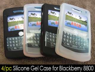 pc Silicone Gel Skin Case for Blackberry 8800 8830  