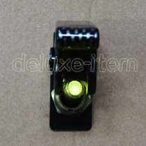 CARBON FIBER GREEN LIGHT LED AIRCRAFT TYPE TOGGLE SWITCH  