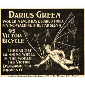   Victor Bicycle Darius Green Wings   Original Print Ad